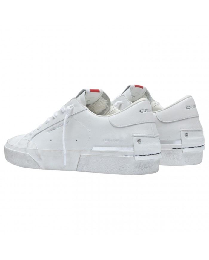 Sneaker Crime London Uomo Recut Low Leather White