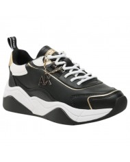 Sneaker Armani Exchange Donna Charme Logo Leather Black