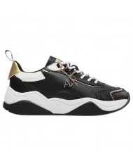 Sneaker Armani Exchange Donna Charme Logo Leather Black