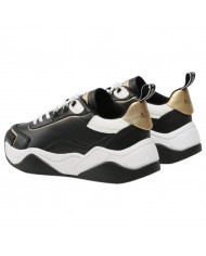 Sneaker Armani Exchange Donna Charme Logo Leather Black