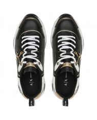 Sneaker Armani Exchange Donna Charme Logo Leather Black