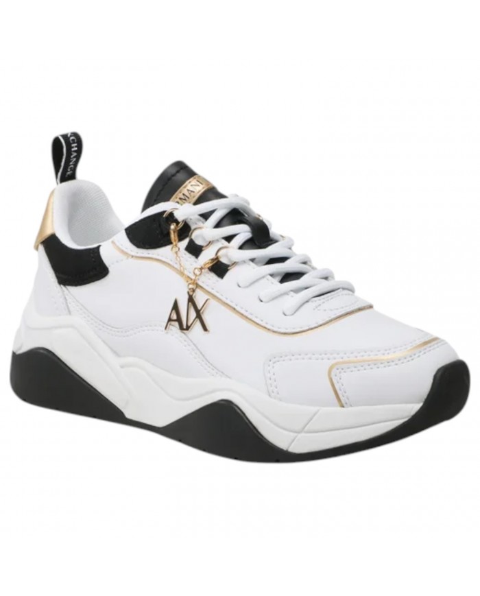 Sneaker Armani Exchange Donna Charme Logo Leather White