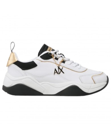 Sneaker Armani Exchange Donna Charme Logo Leather White