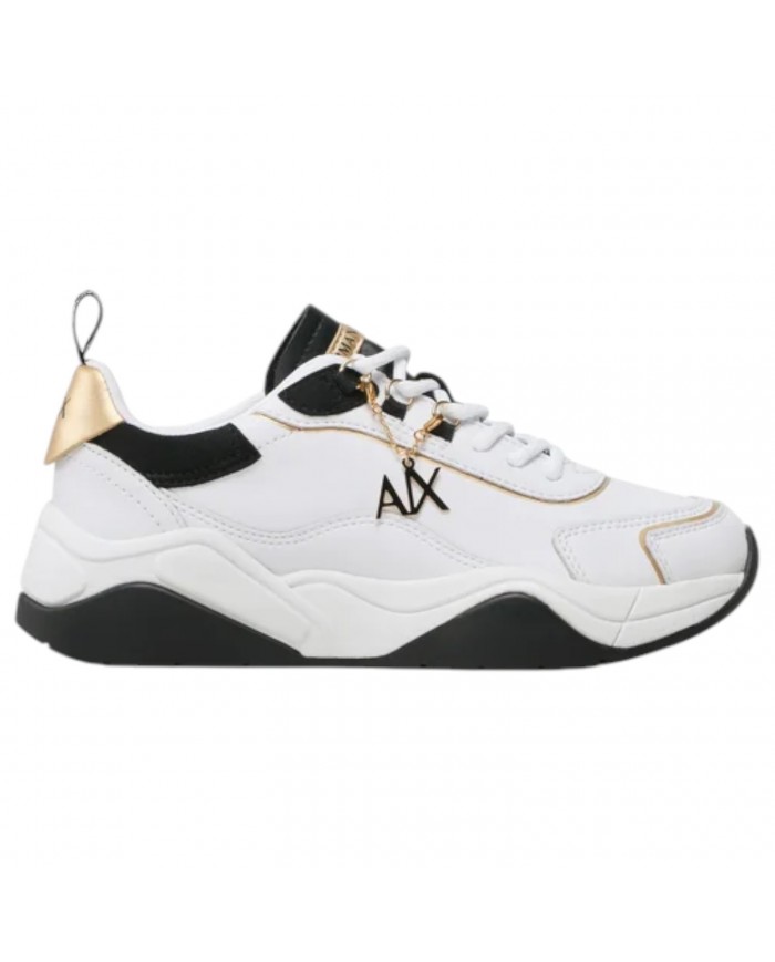 Sneaker Armani Exchange Donna Charme Logo Leather White