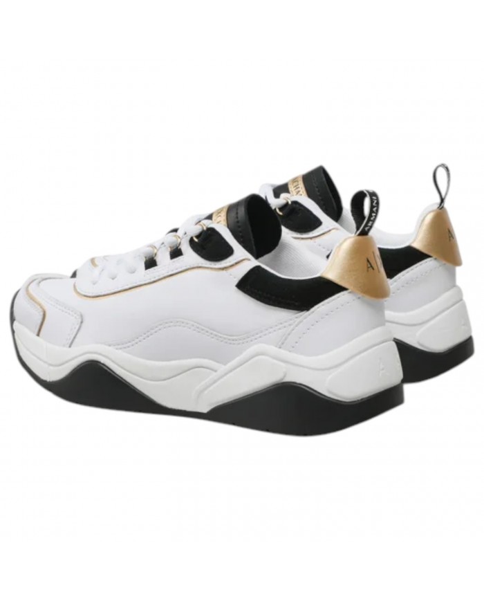Sneaker Armani Exchange Donna Charme Logo Leather White