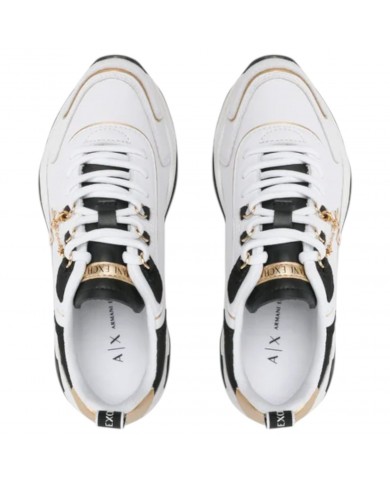Sneaker Armani Exchange Donna Charme Logo Leather White