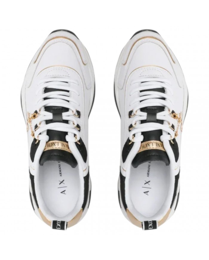 Sneaker Armani Exchange Donna Charme Logo Leather White
