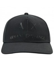 Cappello Donna Armani Exchange Unisex Baseball Hat AX Logo Cotone Black