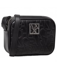 Tracolla Donna Armani Exchange Logata Leather Black