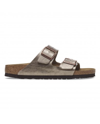 Sandalo Donna Birkenstock Unisex Arizona Birko Flor Graceful Taupe