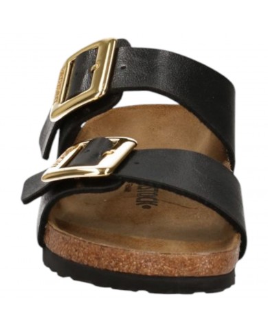 Sandalo Donna Birkenstock Unisex Sydney Cushion Buckle Birko Flor Leather Graceful Licorice