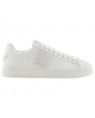 Sneaker Uomo Armani Exchange Patch Logo Leather Off White