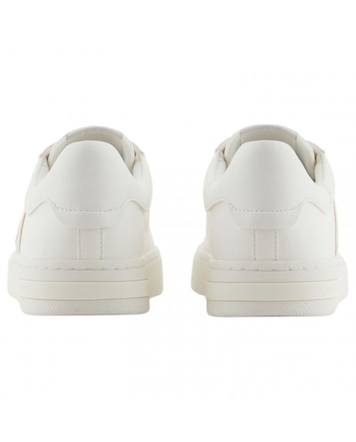 Sneaker Uomo Armani Exchange Patch Logo Leather Off White