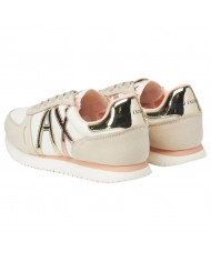 Sneaker Donna Armani Exchange Logata Mesh Suede Light Mirage Light Rose