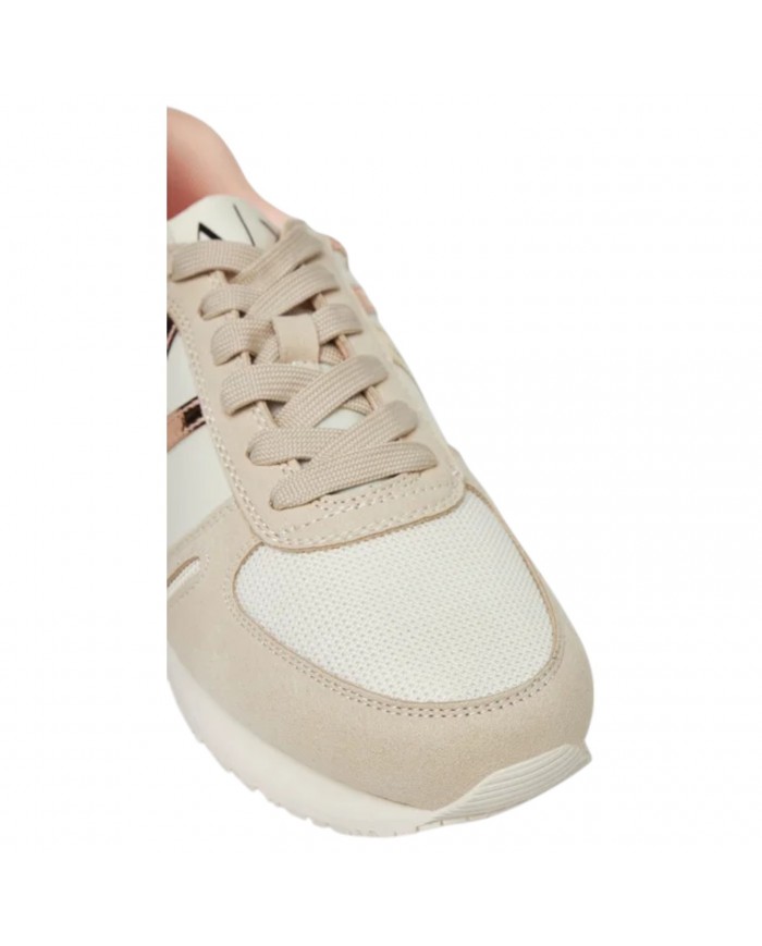 Sneaker Donna Armani Exchange Logata Mesh Suede Light Mirage Light Rose