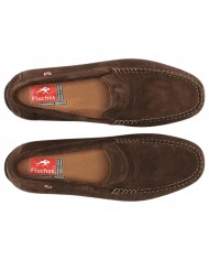 Mocassino Uomo Fluchos Samoa F2207 Suede Afelpado Chocolate
