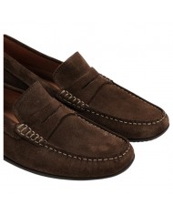 Mocassino Uomo Fluchos Samoa F2207 Suede Afelpado Chocolate