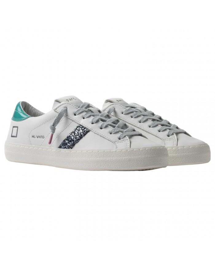 Sneaker Donna Hill Low Vintage Calf Leather White Water