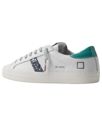 Sneaker Donna Hill Low Vintage Calf Leather White Water