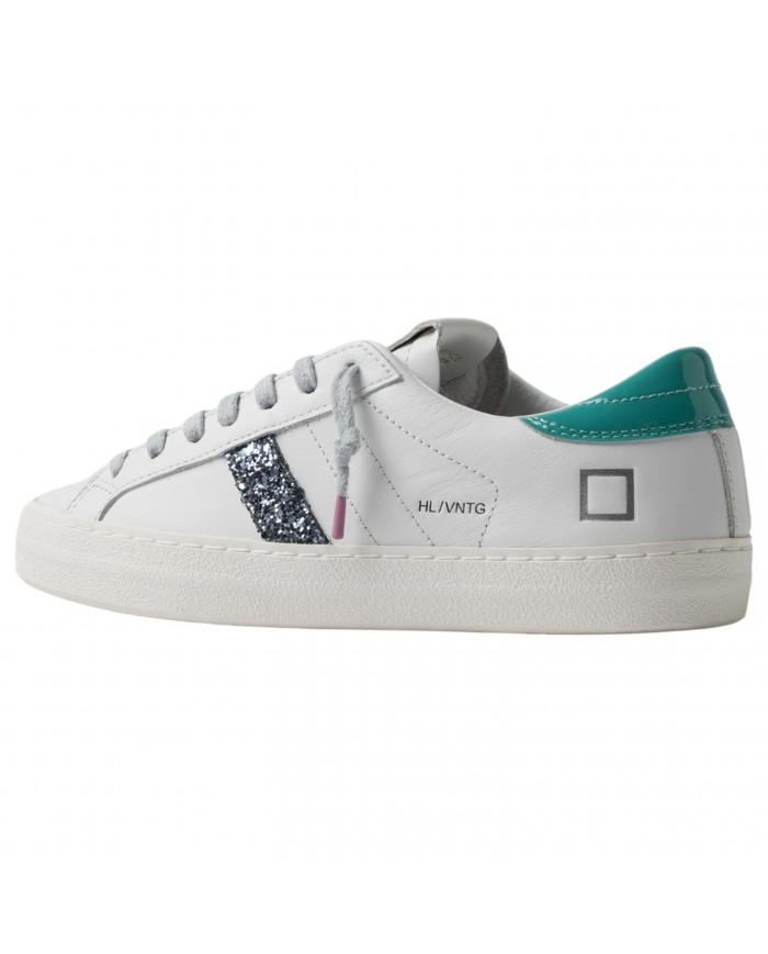 Sneaker Donna Hill Low Vintage Calf Leather White Water