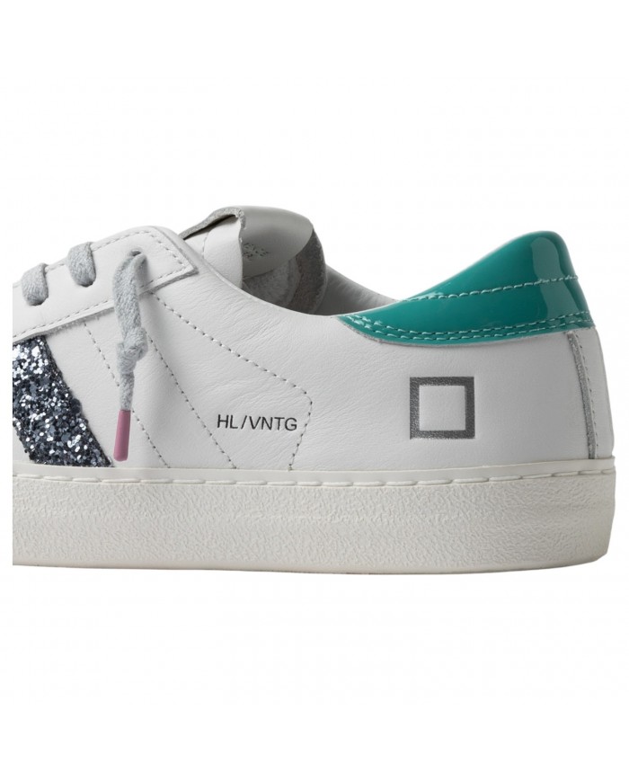 Sneaker Donna Hill Low Vintage Calf Leather White Water