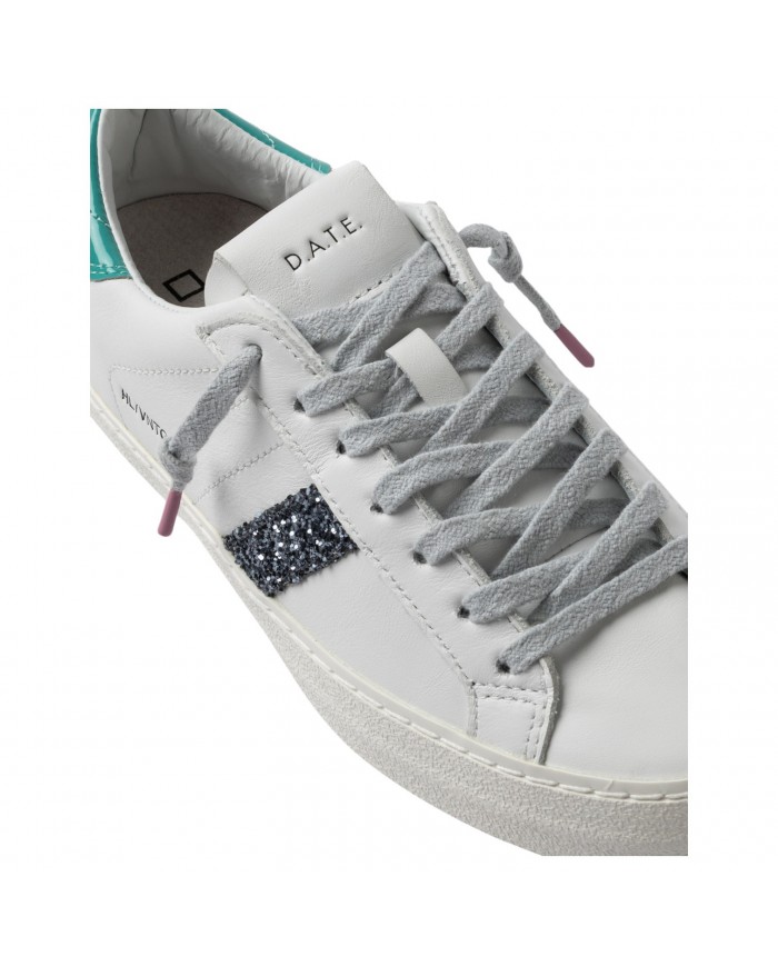 Sneaker Donna Hill Low Vintage Calf Leather White Water