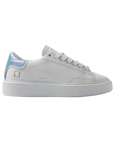 Sneaker Donna Date Sfera Calf Leather White Sky