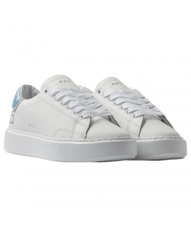 Sneaker Donna Date Sfera Calf Leather White Sky