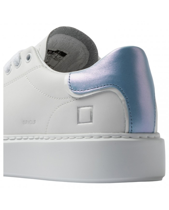 Sneaker Donna Date Sfera Calf Leather White Sky