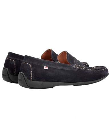 Mocassino Uomo Fluchos Samoa F2207 Suede Afelpado Marino