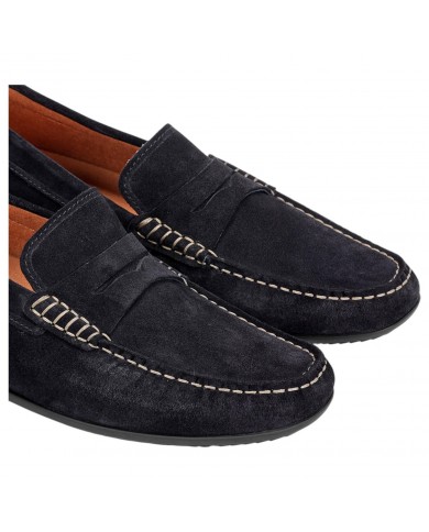 Mocassino Uomo Fluchos Samoa F2207 Suede Afelpado Marino