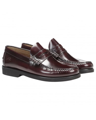 Mocassino Uomo Fluchos Stamford F0047 Leather Florentick Burdeos Bordeaux