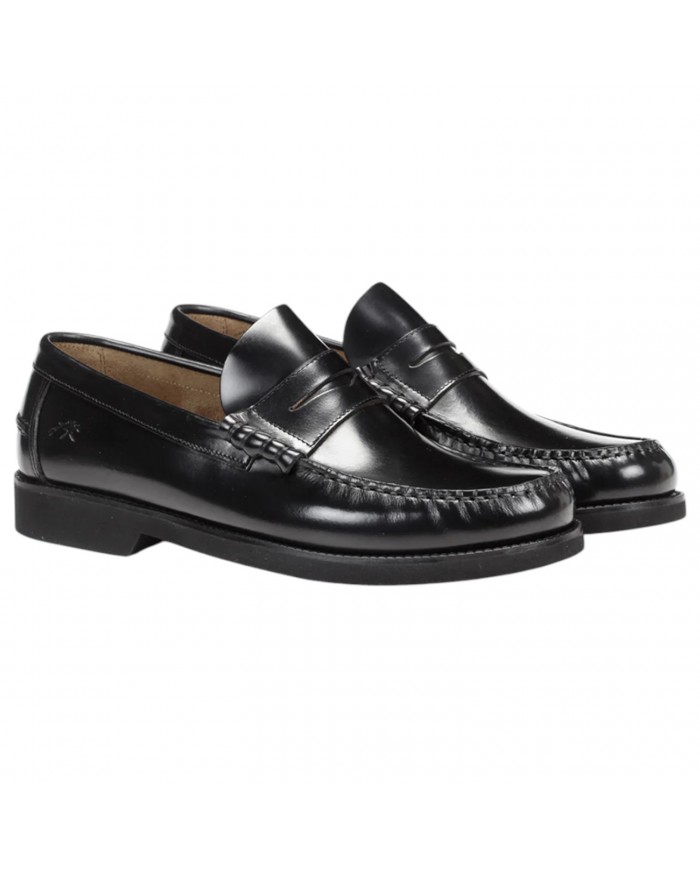 Mocassino Uomo Fluchos Stamford F0047 Leather Florentick Negro