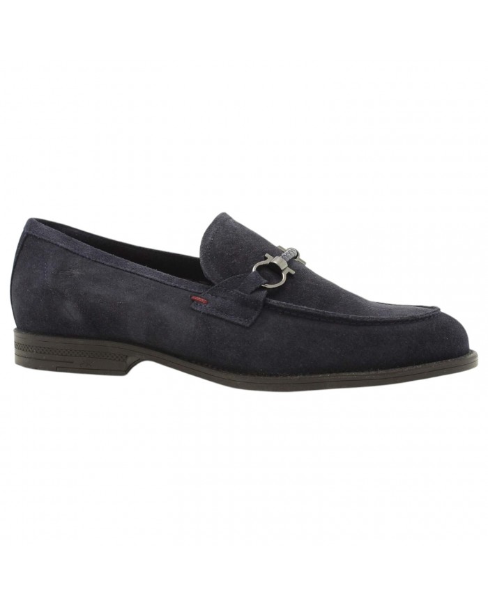 Mocassino Uomo Fluchos Henri F1930 Suede Afelpado Marino