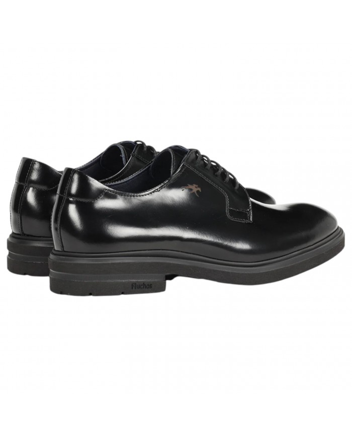 Stringata Uomo Fluchos Belgas F0631 Leather Florentick Negro