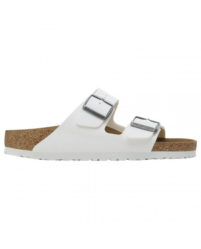 Sandalo Uomo Birkenstock Unisex Donna Arizona Birko Flor White