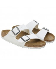 Sandalo Uomo Birkenstock Unisex Donna Arizona Birko Flor White