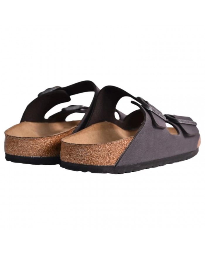 Sandalo Uomo Birkenstock Unisex Arizona BS Birkibuc Velvet Grey