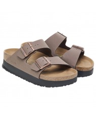 Sandalo Donna Birkenstock Papillio  Arizona Pap Flex Plarform Mocca