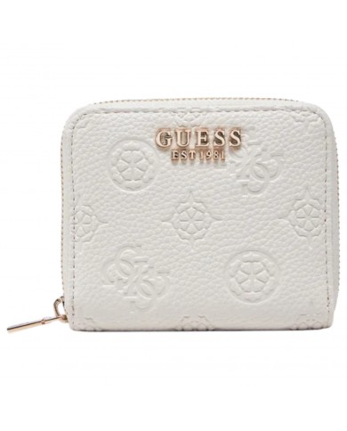 Portafoglio Guess Donna Cresidia Slg 4G Logo Peony Leather Off White