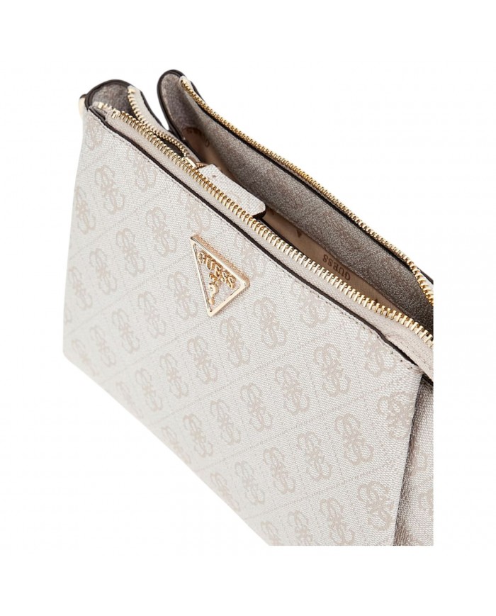 Tracolla Donna Guess Noelle 4G Logo Leather Bone