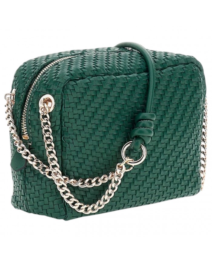 Tracolla Donna Guess Francy Intrecciata Leather Forest