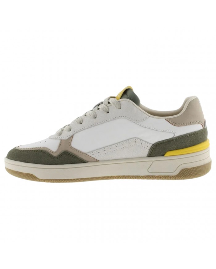 Sneakers Uomo Victoria Patch Logo Leather Kaki Multicolor
