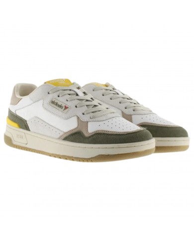 Sneakers Uomo Victoria Patch Logo Leather Kaki Multicolor