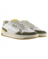 Sneakers Uomo Victoria Patch Logo Leather Kaki Multicolor
