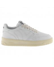 Sneakers Uomo Victoria V Logo Leather White Safari Green