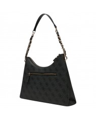 Shoulder Bag Donna Guess Izzy 4G Logo Leather Coal