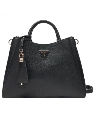 Shoulder Bag Donna Guess Eco Jazlynn Saffiano Leather Black