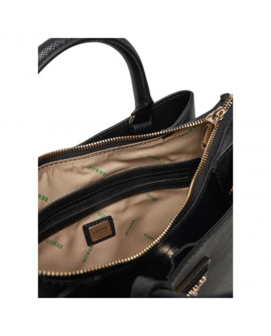 Shoulder Bag Donna Guess Eco Jazlynn Saffiano Leather Black