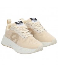 Sneaker Donna No Name Logo Recycled Mesh Almond